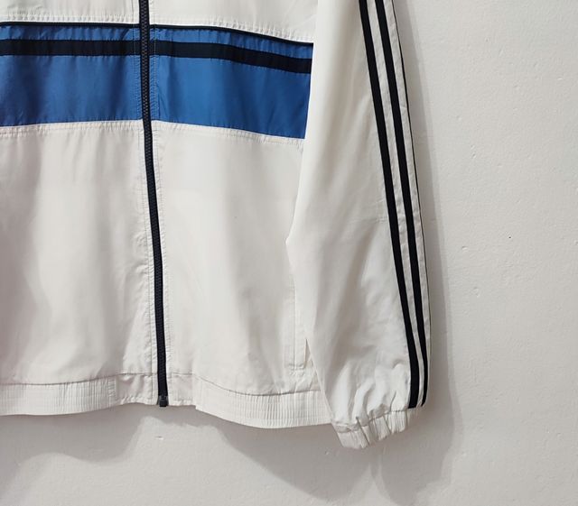 Trackjacket blanca vintage Adidas hombre Talla S
