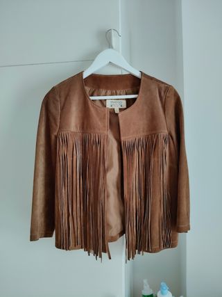 Chaqueta ante Mango marrón