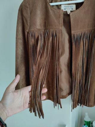Chaqueta ante Mango marrón