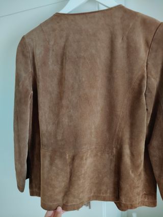 Chaqueta ante Mango marrón