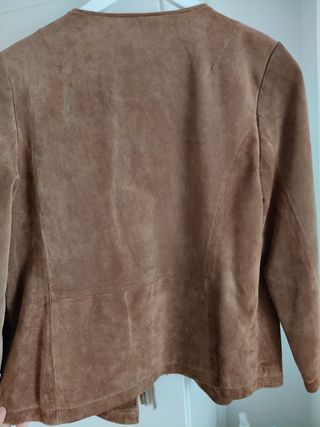 Chaqueta ante Mango marrón