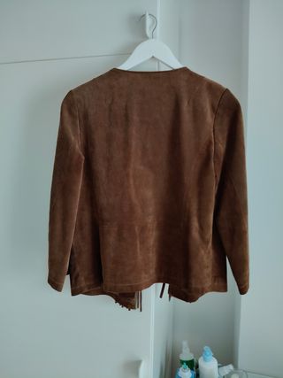 Chaqueta ante Mango marrón