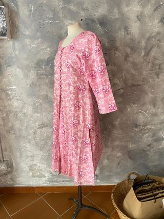 Abito indiano vintage rosa