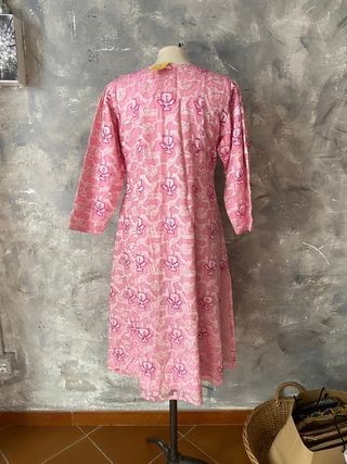 Abito indiano vintage rosa