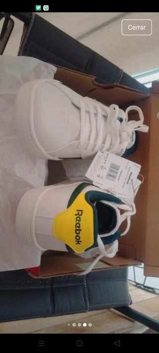 Zapatillas Reebok Classic -Blancas/Amarillas 41-42