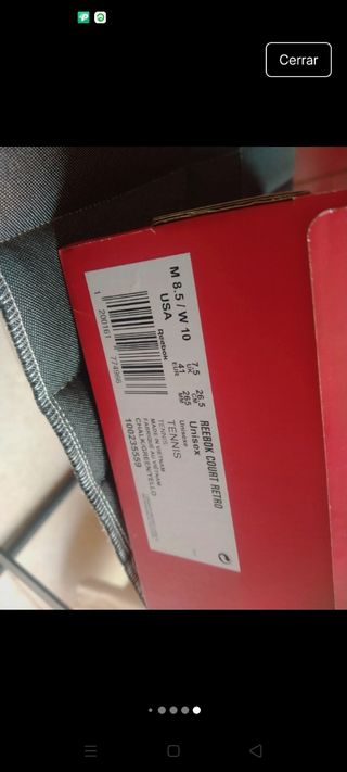 Zapatillas Reebok Classic -Blancas/Amarillas 41-42