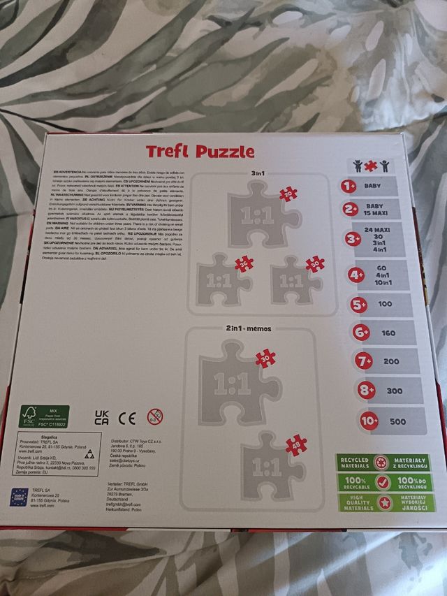 Puzzle Cars Trefl 3 en 1