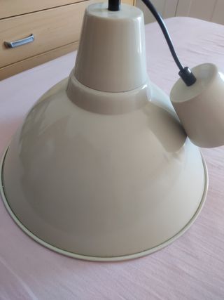 Lampara techo vintage beige