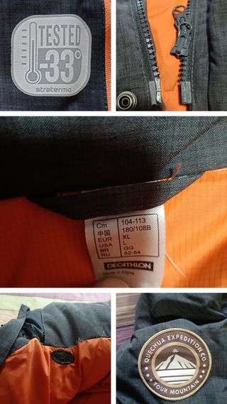 Chaqueta Decathlon XL Plumón 