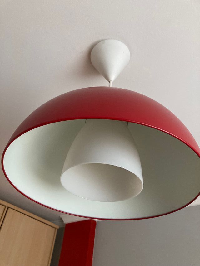 IKEA 365+ BRASA - Lámpara techo roja