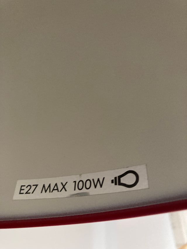 IKEA 365+ BRASA - Lámpara techo roja