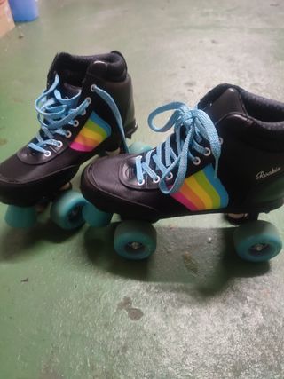Patines Rookie - negros y azules