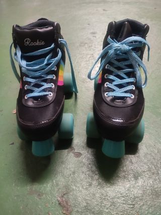 Patines Rookie - negros y azules