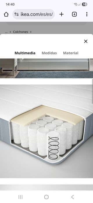 Colchón Ikea Vesteroy 90x190