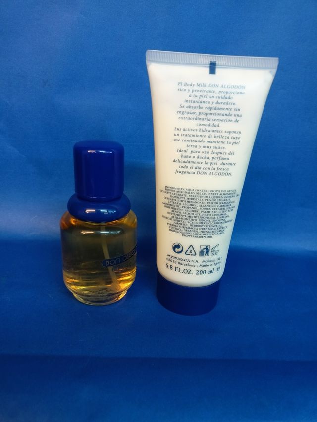 Colonia Don Algodón 100 ml. Vapo e corpo 200 ML.