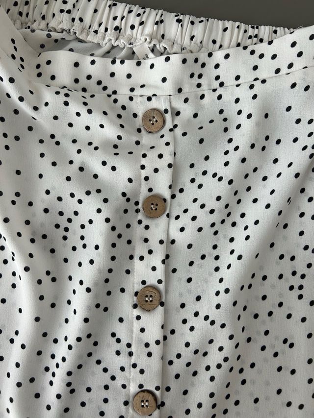 Gonna bianca pois neri