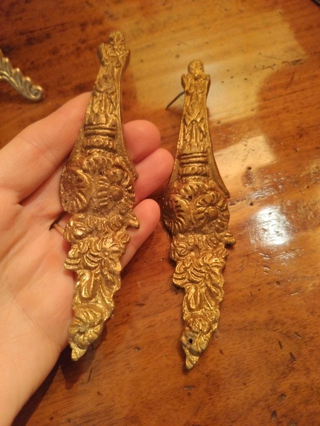 Fregi bronzo stile Luigi XV - 2pz