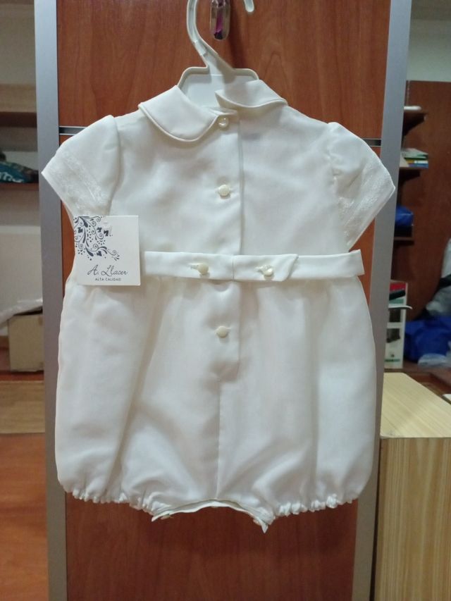 Pelele bebé ceremonia talla 3m  Llacer nuevo a est