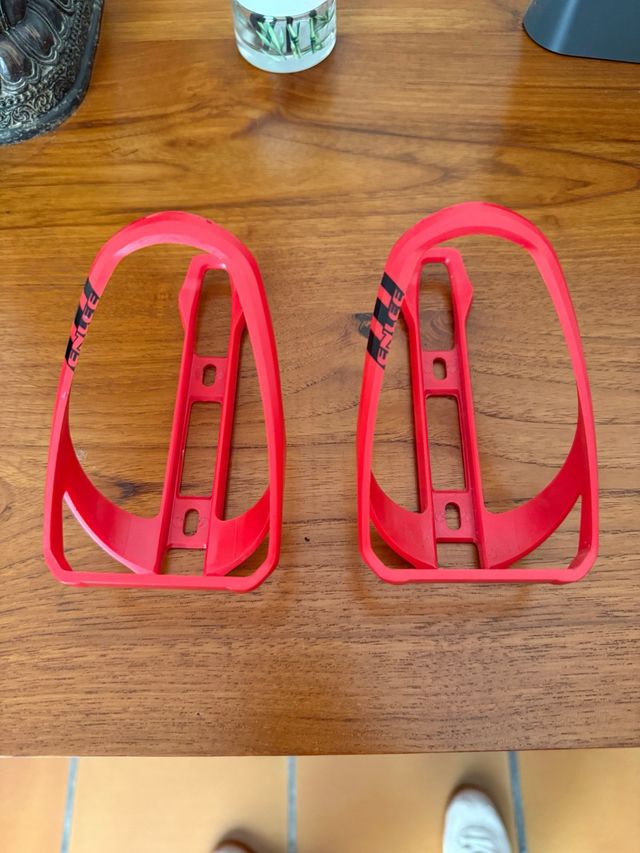 2 Portabidones Bicicleta Rojos