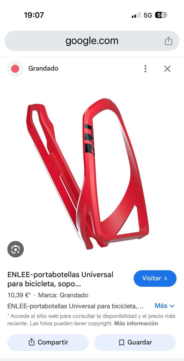 2 Portabidones Bicicleta Rojos