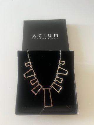 Collar geométrico Acium plata