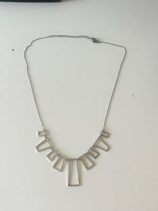 Collar geométrico Acium plata