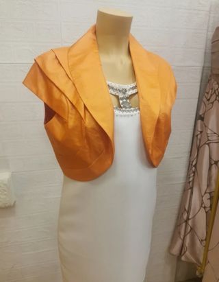 LIQUIDACION! Torera  seda nueva beig o naranja