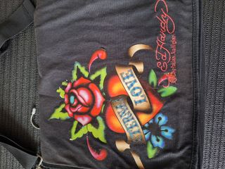 Ed Hardy borsa a tracolla nera eterna love