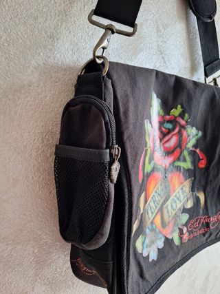 Ed Hardy borsa a tracolla nera eterna love