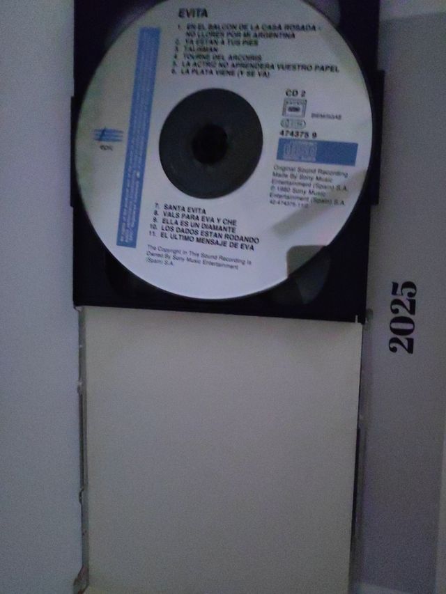 CD Doble Evita Andrew Lloyd Webber