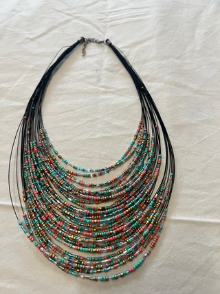 Collares y Pulsera turquesa multicolor