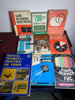 Libros de reparación de electrónica, averías, etc