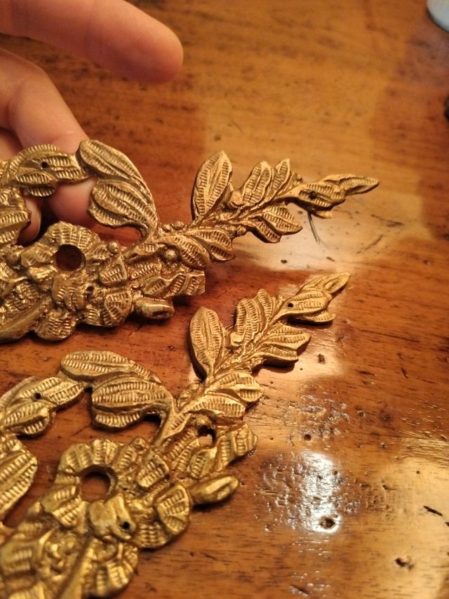 Fregi in ottone - Coppia