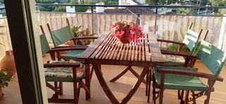 Mesa y sillas terraza teka -madera