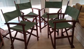 Mesa y sillas terraza teka -madera