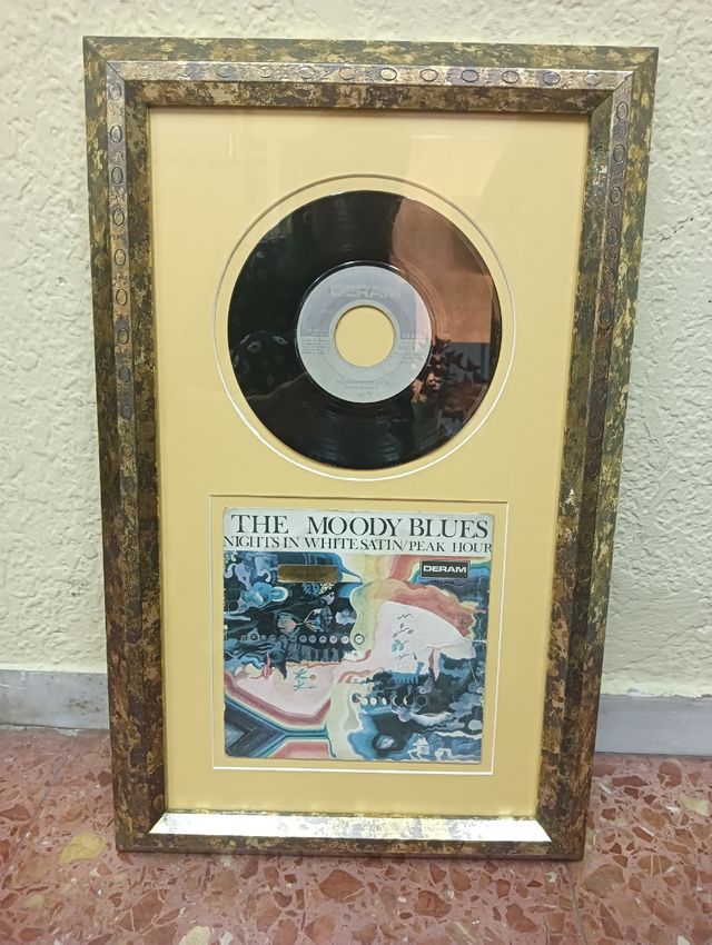 Vinilo The Moody Blues enmarcado