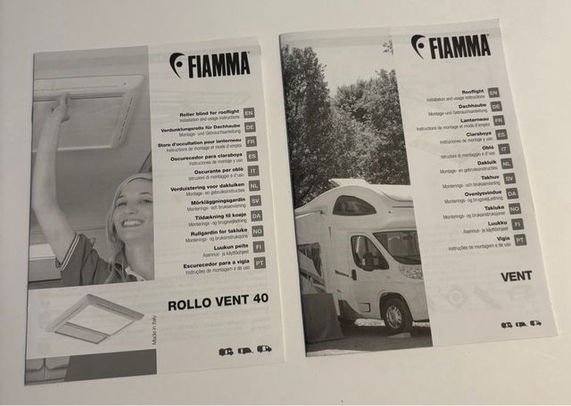 Claraboya Fiamma Vent 40 + oscurecedor Rollo Vent