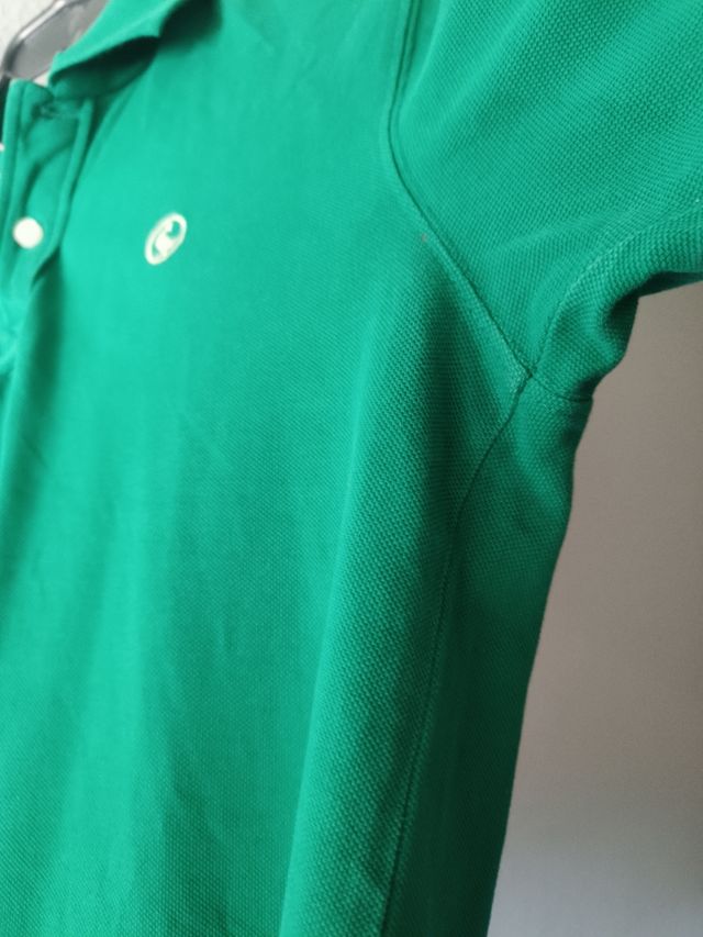 Polo El Ganso verde Talla S, algodón. Medidas:
