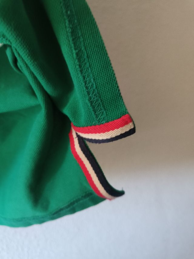 Polo El Ganso verde Talla S, algodón. Medidas: