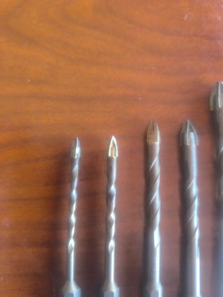 Brocas para mampostería , vidrio (5 unidades)