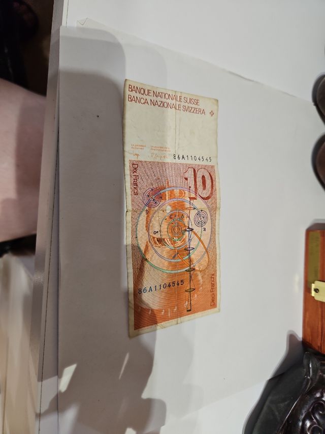 Billete 10 Francos Suizos