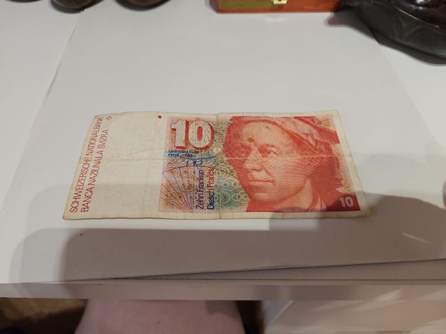 Billete 10 Francos Suizos