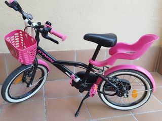 Bicicleta niña B'Twin 16" rosa