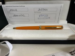 Montblanc penna arancione rara