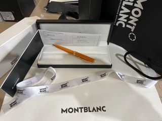 Montblanc penna arancione rara