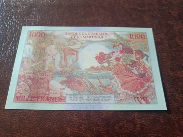 Banconota 1000 Franchi CFP