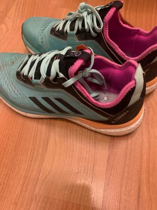 Zapatillas Adidas Terrex Mujer - Rosa-Turquesa