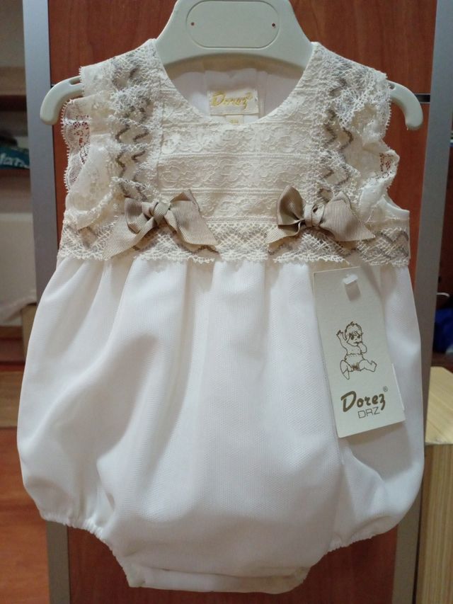 Pelele bebé marca Dorez 3m. Nuevo