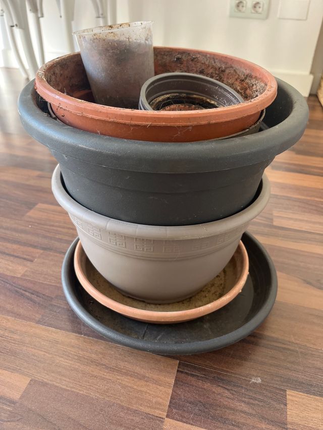 Macetas plásticas varios tamaños