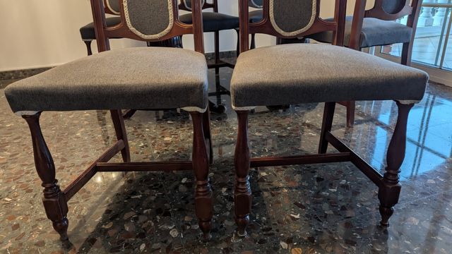 Mesa comedor + 6 sillas madera